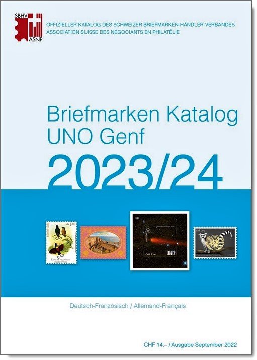 Briefmarken Katalog UNO Genf 2023/24